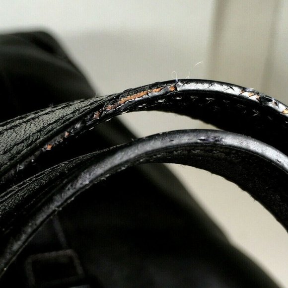 Coach F10194 Hampton Vintage Black Smooth Leather Tote Shoulder Bag - Picture 11 of 12